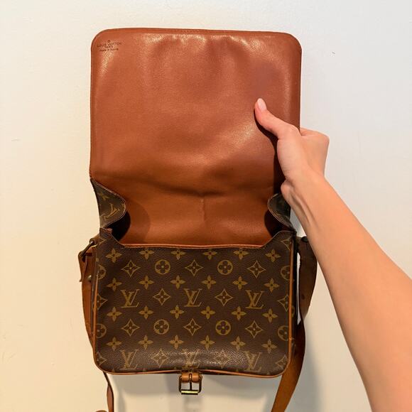 Louis Vuitton LV Cartouchiere GM Crossbody Shoulder Bag Brown Monogram - Picture 4 of 15